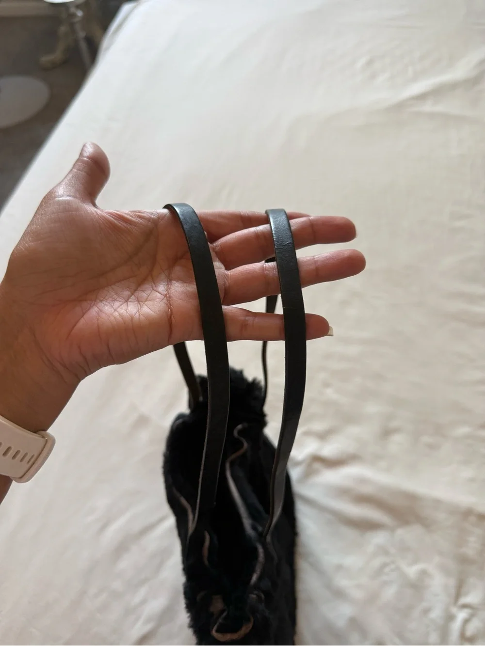 FENDI | Black Small Tote Bag with Silver Logo